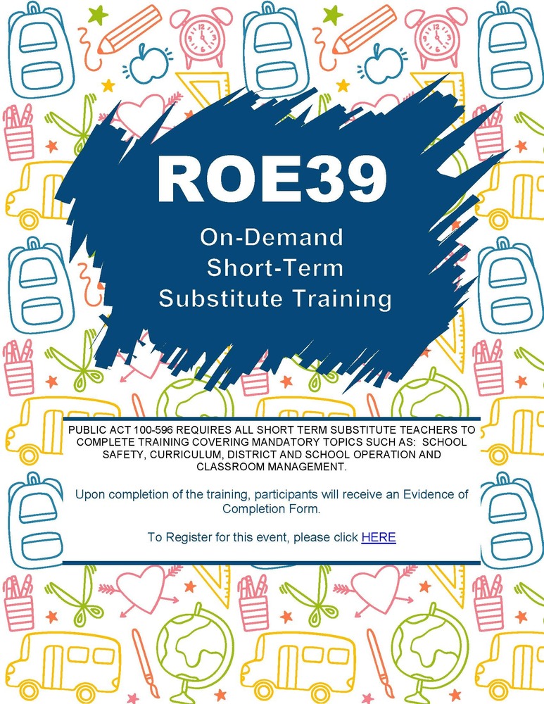 On Demand Short Term Substitute Training