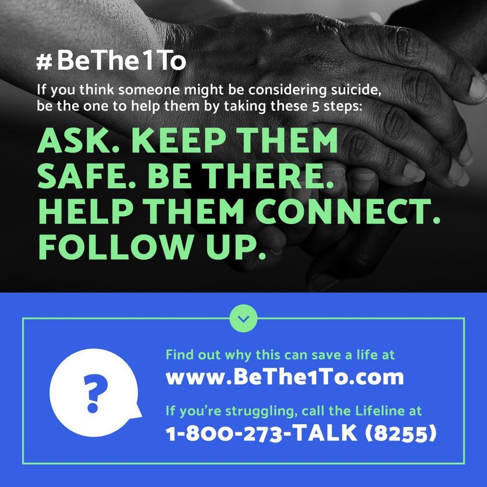 #BeThe1To Poster