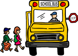 School Bus and Students 