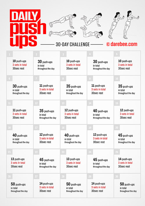 Push-Up Challenge Poster